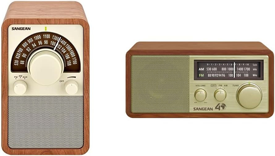 Sangean WR-15WL AM/FM Table Top Radio + Sangean WR-11SE AM/FM Table Top 40th Anniversary Radio