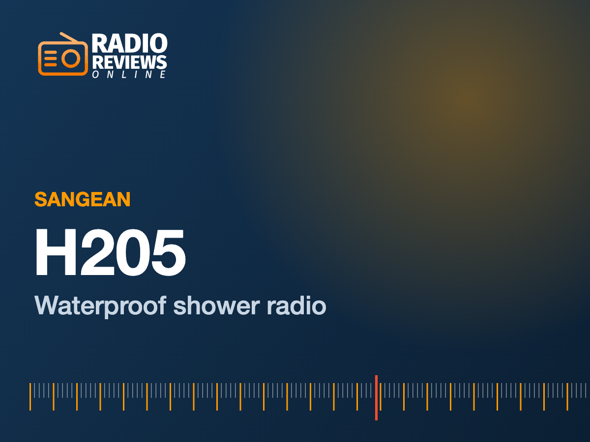 Sangean H205 review: a waterproof shower radio with weather alert